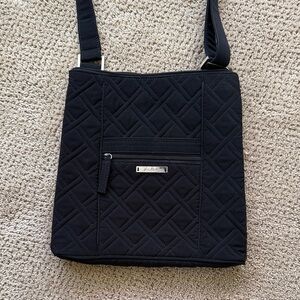 Vera Bradley Black Quilted Shoulder Crossbody/ shoulder bag